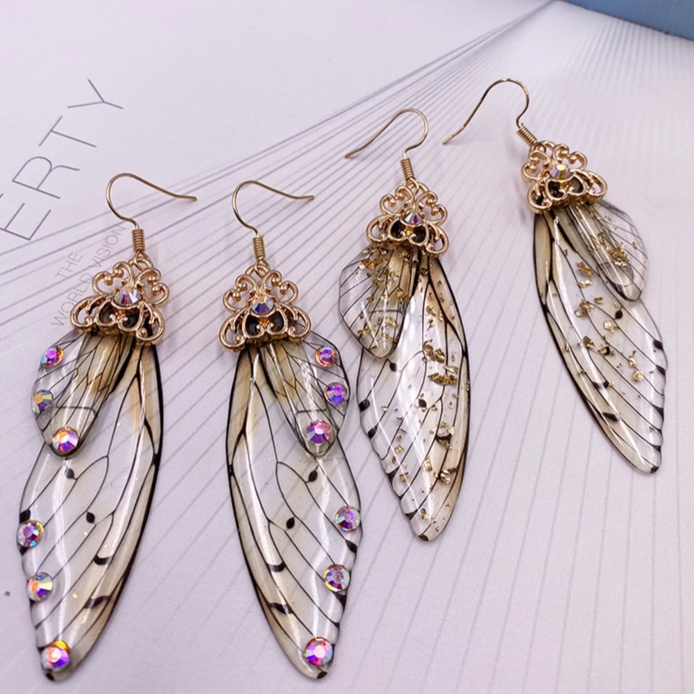 Beautiful Butterfly Wing Earrings - Picture 5 of 5